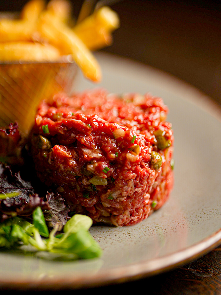 tartare de boeuf restaurant min de rungis